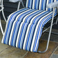 Set of 2 Garden Sun Lounger, Outdoor Reclining Seat Cushioned Seat, Foldable Adjustable Recliner, Grey and Red