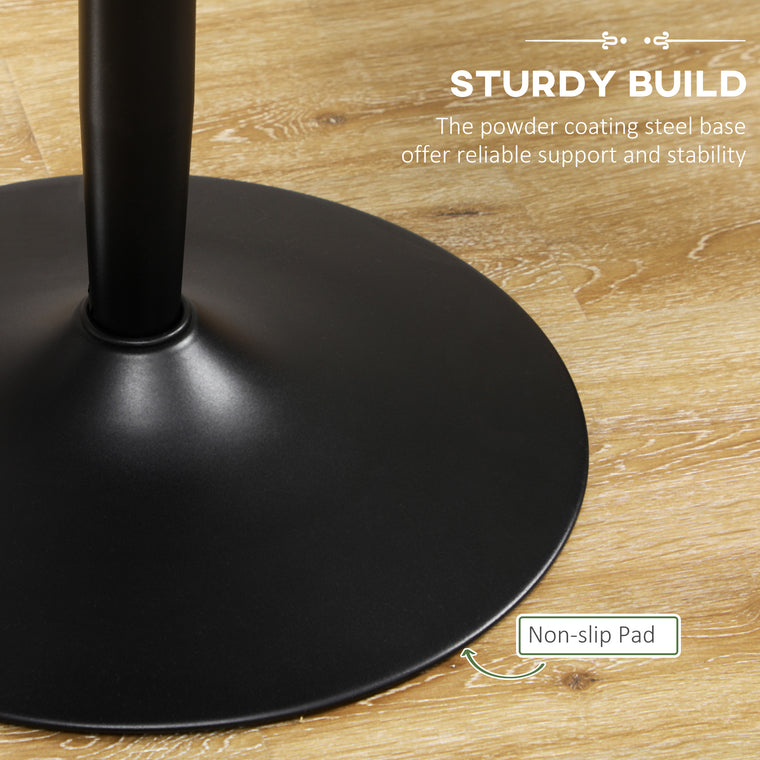 Round Dining Table with Steel Base