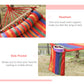 Cotton Hammock Portable Soft Swing Sleeping w/ Headrest & Side Pocket Deluxe Swing Chair for Beach, Yard, Bedroom, Patio, Porch, Indoor, Outdoor, Rainbow Stripes