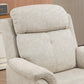 Manual Recliner Chair with Vibration Massage, Reclining Chair for Living Room with Side Pockets, Beige