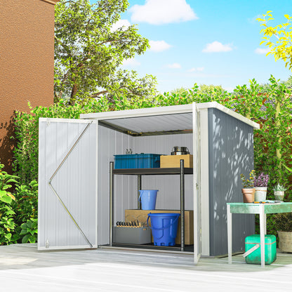 5' x 3' Metal Storage Shed with Double Doors