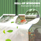 Portable Mini Tunnel Greenhouse Garden Warm House with 2 Windows Steel Frame PE Cover, 47" x 24" x 24", White