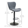 Adjustable Swivel Bar Stools Set of 2