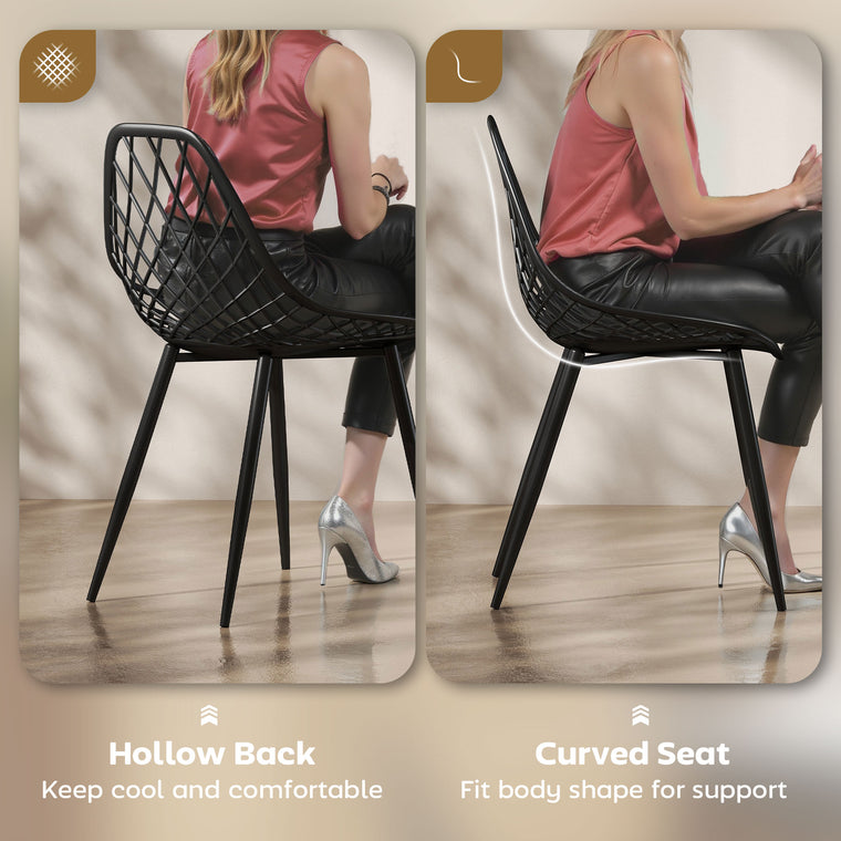 Set of 4 Modern Dining Chairs