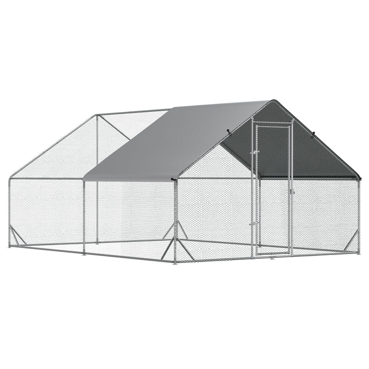 9.8' x 13.1' x 6.6' Chicken Coop Cage with Lockable Door
