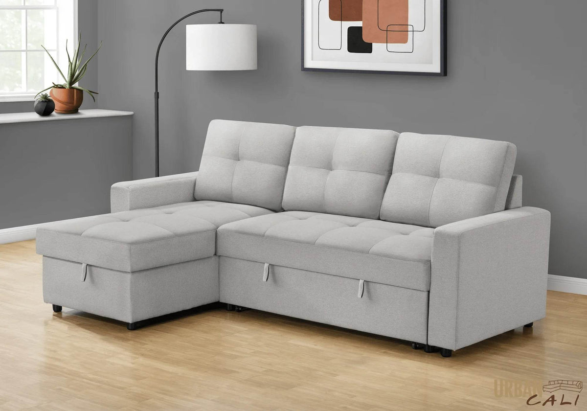 Venice Sleeper Sectional Sofa Bed with Reversible Storage Chaise - Forward Furniture