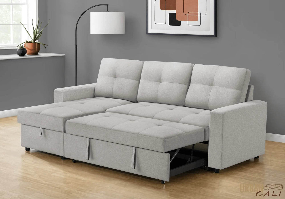 Venice Sleeper Sectional Sofa Bed with Reversible Storage Chaise - Forward Furniture
