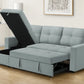 Venice Sleeper Sectional Sofa Bed with Reversible Storage Chaise