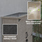 Wooden Garden Shed, Outdoor Storage Shed with Waterproof Asphalt Roof, Shelves, Natural