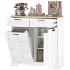 13-Gallon Tilt-Out Trash Cabinet with Drawers