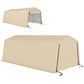 Portable Garage, Heavy Duty Carport Canopy with Ventilation Windows and Large Roll-up Door, Dark Grey