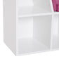 6-Cubby Bookcase with Seat Cushion, Cube Storage Shelf with Reading Nook for Home Office, Study, Pink
