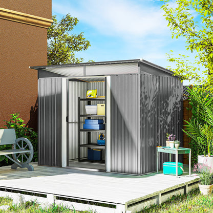 9' x 6.5' Metal Garden Shed