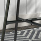 Rattan Side Table, Round Outdoor Table, with Round PE Rattan and Tempered Glass Table Top for Patio, Garden, Dark Grey
