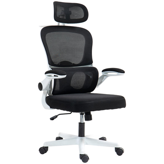 Ergonomic Mesh Office Chair with Lumbar Support - Black