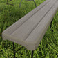 6 ft Plastic Bench Seat, 2 PC Portable Foldable Folding Bench with Carrying Handle for Picnic Camping, Distressed Brown
