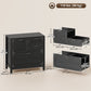 Lateral Filing Cabinet, Farmhouse File Cabinet with 4 Drawers, Fit Letter/A4/Legal Hanging Files, Black Wood Grain