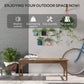 Wooden Garden Bench, Patio Double Park Bench with Slatted Seat, Front Porch Backless Bench, Teak