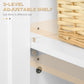 Sideboard Cabinet, Buffet Table with Drawer, Double Door Cupboard and Adjustable Shelf for Living Room, Entryway, White