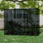 94.5''x47.25''x 72.75'' Heavy Duty Outdoor Greenhouse W/ Frame Garden Planting Warm House With Roll-Up Zipper Doors for Seedlings, Herbs, or Flowers , Black