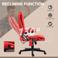 Heated Massage Office Chair, Ergonomic High Back Swivel Executive Chair with Vibration, Faux Leather