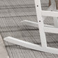 Wooden Patio Rocking Chairs Set of 2, Outdoor Rocker Chairs with Wide Armrests, High Back for Garden, Balcony, White
