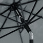 8.5 ft Outdoor Market Table Umbrella, Round Patio Umbrella with Tilt and Crank for Garden, Backyard, Deck, Dark Grey