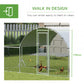 21.7' x 6.2' Metal Chicken Run with Waterproof and Anti-UV Cover