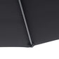10' Deluxe Patio Umbrella Outdoor Market Parasol Banana Hanging Offset Sunshade Crank Cross Base Black