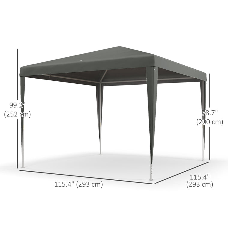 10' x 10' Grey Folding Party Tent Gazebo