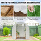 11.5x6.6x6.6ft Walk-in Tunnel Greenhouse Portable Garden Plant Growing Warm House with Door and Ventilation Window, White