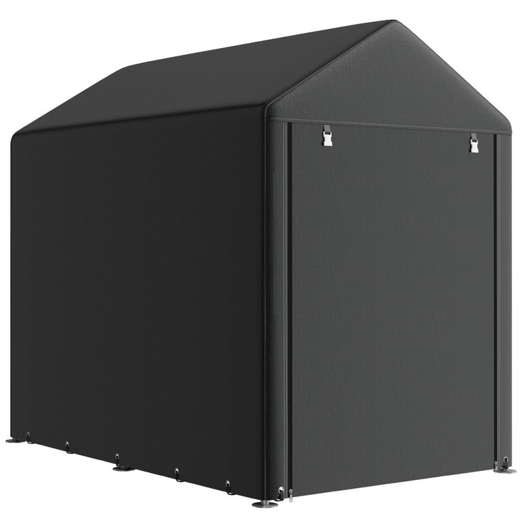 4' x 6' Portable Storage Shed Tent with Roll-Up Door