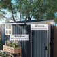 Outdoor Storage Shed, Metal Garden Shed with Window, 2 Vents and Lockable Door for Backyard, Garden, Patio