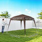 8' x 8' Pop Up Canopy, Outdoor Folding Tent, Portable Party Tent with Carrying Bag for Camping, Party, Picnic, Coffee