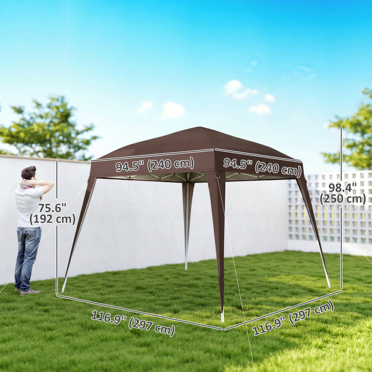 8' x 8' Coffee Pop-Up Party Tent with Carrying Bag