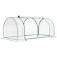 6' x 3' x 2.6' Mini Greenhouse Portable Hot House for Plants with Zippered Doors for Outdoor, Indoor, Garden, Clear