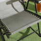 2pc Patio Foldable Rocking Chair Set w/ Breathable Mesh Seat & Backrest, Headrest for Park, Backyard, Garden, Grey