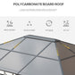 Polycarbonate Hardtop Gazebo Canopy, Outdoor Patio Gazebo with Aluminum Frame & Curtains, Dark Grey