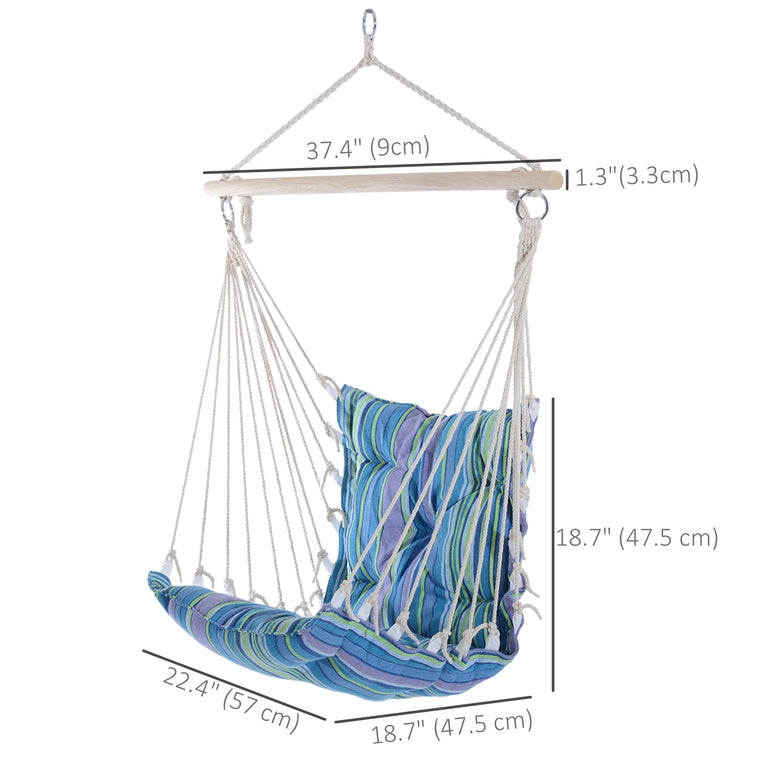 Portable Woven Rope Hammock Swing Chair with Sleeping Bed