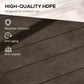 Offset Umbrella Base Outdoor Umbrella Weights, 132 lb. Capacity Water or 176 lb. Capacity Sand, Brown