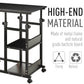 Mobile Standing Desk, Adjustable Height 31.5 inch Stand Up Desk with Wheels for Home Office, Black