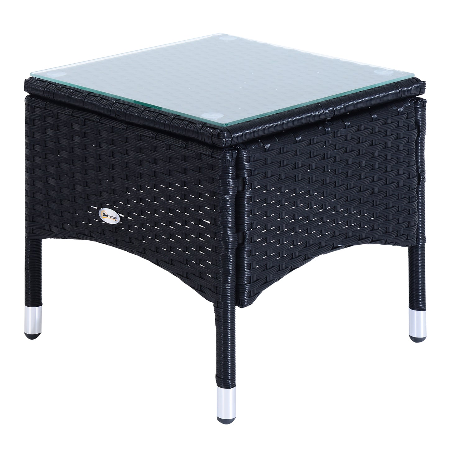 3 Pieces Wicker Patio Lounger Set with Table, Rattan Outdoor Lounge Chair Set with Cushions, Wheels, 5-Level Reclining Backrest, Headrest, Brown/Grey