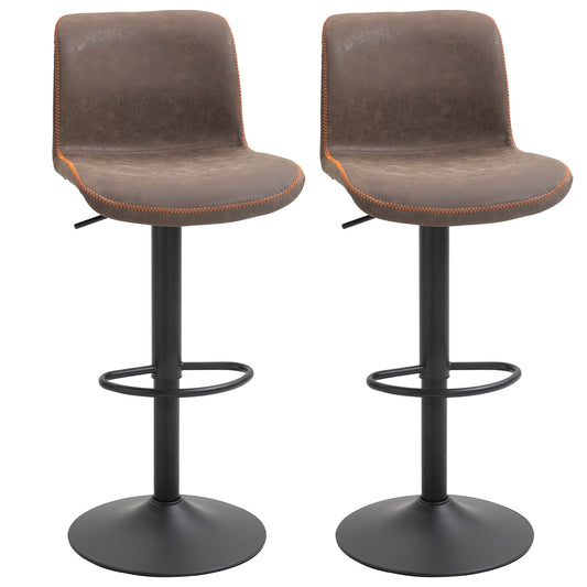 Swivel Counter-Height Bar Stools Set of 2 - Brown