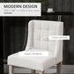 Modern Counter Bar Stools Tufted Upholstered Counter Chairs Set of 2 for Kitchen, Beige