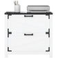 2 Drawer Filing Cabinet, Farmhouse Office Storage Cabinet with Adjustable Hanging Bars for Letter, A4, Legal Size, White