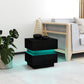 Bedside Table with Charging Station and LED Light Modern Nightstand with USB Ports AC Outlets Drawers Remote, Black