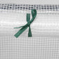 6' x 3' x 3' Portable Tunnel Greenhouse Outdoor Garden Mini with Large Zipper Doors & Water/UV PE Cover White