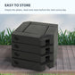 4PCs Patio Umbrella Base, Water or Sand Filled Cantilever Umbrella Weights for Cross Base with Handles, HDPE