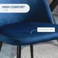 Modern Dining Chairs, Mid-Back Velvet-touch Upholstery Side Chair, Table Chair for Living Room, Dining Room, Dark Blue, Set of 4