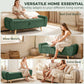 Storage Ottoman, 59" Corduroy End of Bed Storage Bench for King Size Bed with Wooden Legs and Rolled Arms, Dark Green